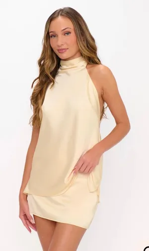 Show Me Your Mumu Lisa Top Buttercream Yellow Size Medium thumbnail 1