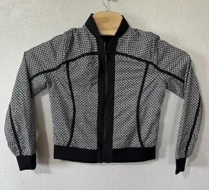 Lululemon Reversible Bomb Around Jacket in Monochromic Black‎ Women's Size 4 thumbnail 1