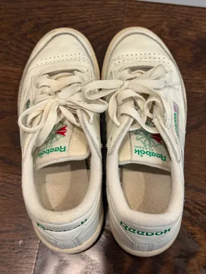 Reebok Classic Club C Vintage Chalk With Green Sneakers Size 6 thumbnail 4