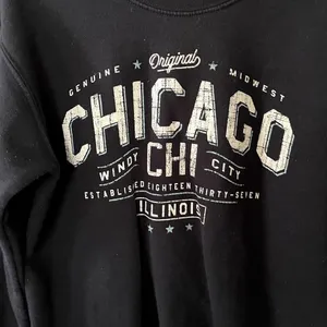 Chicago original navy blue comfortable crewneck sweater long sleeves medium‎ thumbnail 2