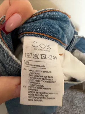 COS Mid Rise Wide-leg Baggy Blue Light Wash Jeans Women's Size 28 thumbnail 6