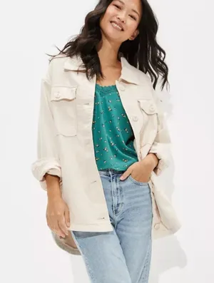 American Eagle Military Shacket (Shirt Jacket) thumbnail 1