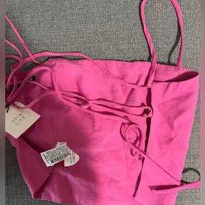 Zara pink crop top thumbnail 3