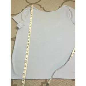 GAP Boatneck Open Back T-Shirt Serene Blue Scoop Back Short Sleeve Top XL thumbnail 5
