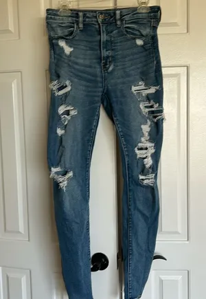 American Eagle Distressed Jeggings thumbnail 1