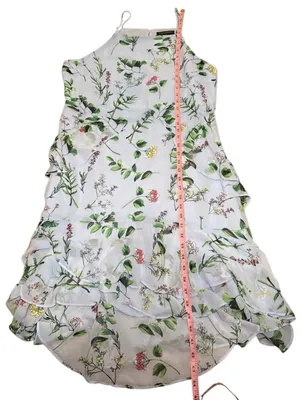 Banana Republic chiffon floral dress size 16 thumbnail 4