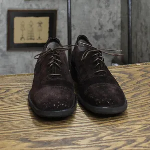 Bruno Magli Womens Vintage Suede Lace Up Oxford Dress Shoes Brown 5.5B thumbnail 3