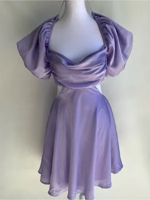 ASTR The Label Lavender Clarita mini dress backless wedding guest cocktail M thumbnail 7