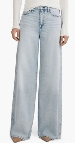 Rag and Bone Sofie Full Length High Rise Wide Leg Jeans Sz 27 thumbnail 1