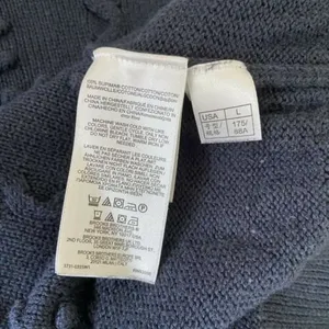 Brooks Brothers Navy Blue Crew Neck Sweater Long Sleeve Pom Women's Size‎ Large thumbnail 7