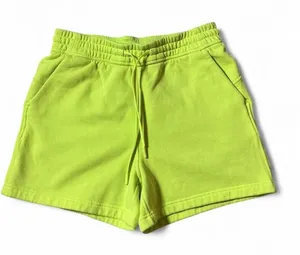 Lululemon Loungeful Shorts High-Rise 4"‎ Electric Lemon Fleece Athleisure Size 6 thumbnail 1