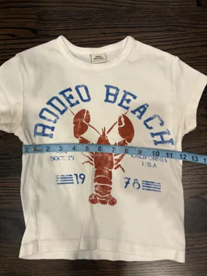 Urban Outfitters Top Crop Lobster White thumbnail 2