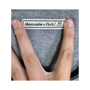 Abercrombie & Fitch Heather Gray Knit V-Neck Short Sleeve Shirt T-Shirt Size M thumbnail 3