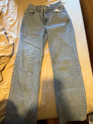 Abercrombie Curve Love Straight High-Rise thumbnail 1