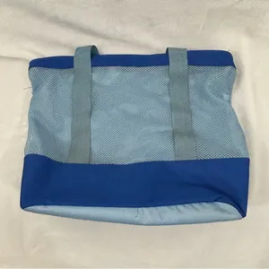 Vintage 2008 Los Angeles LA Dodgers 50th Anniversary Beach Blue Zip Top Tote Bag thumbnail 6
