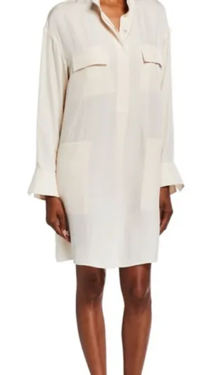 NWT Vince‎ Utility Shirt Dress Sz M thumbnail 1