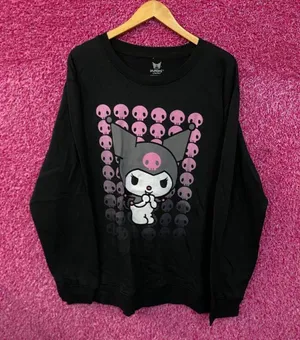 Kuromi skulls Crewneck sweater size 2x thumbnail 1