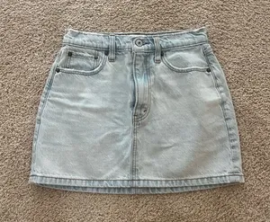 Abercrombie & Fitch denim mini skirt thumbnail 1
