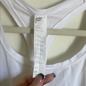 Fabletics White Racerback Tank thumbnail 4