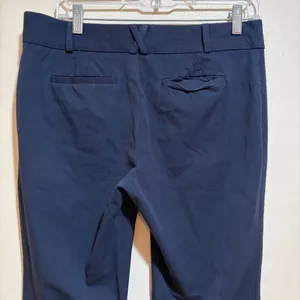 Anthropologie Size 8 The Essential Flare Dress Pants Trousers Navy Blue thumbnail 8