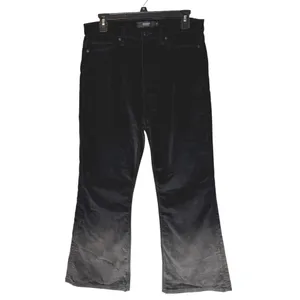 Hudson Pants Women 30 Black Gray‎ Ombre Holly High Rise Crop Flare Velvet NWT thumbnail 3