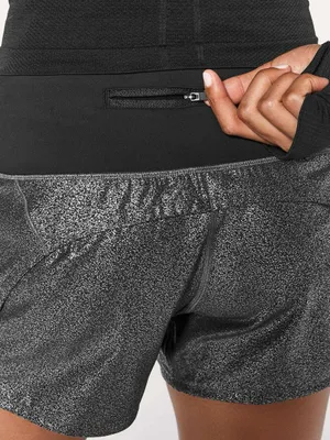 Lululemon Run Times Ii Shorts Luminosity Foil/Black Size 6! thumbnail 10