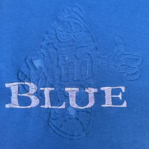 Vintage 90s M&M’s Blue Candy Embroidered Las Vegas Crewneck Sweatshirt Sweater thumbnail 5