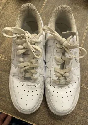 Nike‎ air force ones used Size 6.5 white 315122-111 Leather thumbnail 1