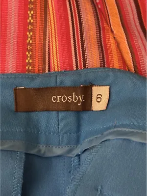 crosby. Harry turquoise blue mid-rise cuffed shorts Size 6 classic tailored thumbnail 5