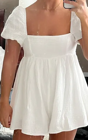 Princess Polly White Romper thumbnail 4