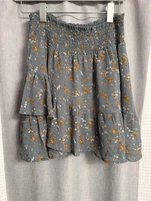 Altar'd State Skirt Floral Ruffle Mini thumbnail 2