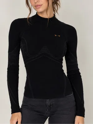 X-Bionic P.v 2.1 Women’s Black Compression Thermo Longsleeve Shirt Size S/M thumbnail 1