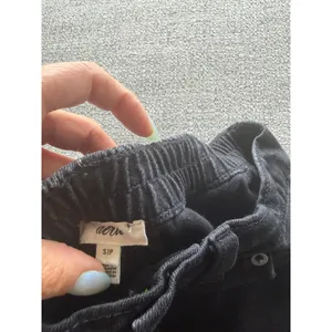 Aerie Black Distressed‎ Denim Shorts High Waisted Frayed Hem Small thumbnail 3