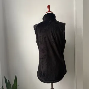 The North Face Black Teddy Bear Vest Size Large Full zip Outdoor Jacket thumbnail 2