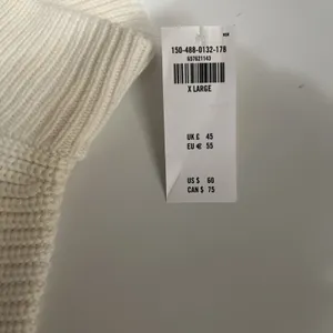 NWT Abercrombie & Fitch XL Off White Sweater Vest thumbnail 6