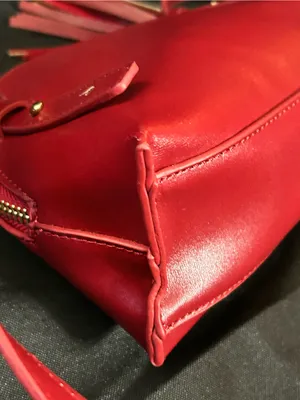 Forever 21 Women’s Red Crossbody Shoulder Tassel Bag thumbnail 9