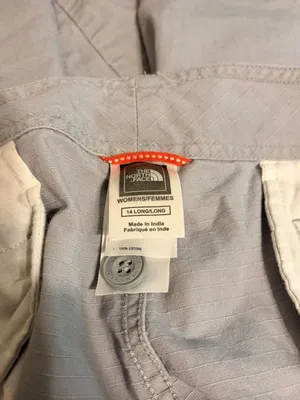 Women's The North Face Gray 5-Pocket Cargo 100% Cotton Shorts Size 14 Long thumbnail 4