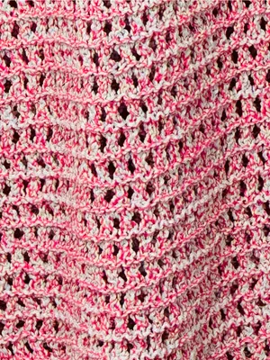 Derek Lam Pink Open-Knit Maxi Cover-Up thumbnail 6
