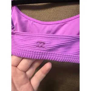 NWT Billabong Tanlines Avery Mini Swim Top Purple Size Small Padded thumbnail 4