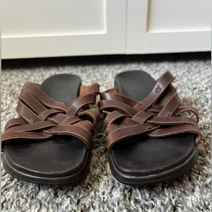 Timberland Women’s Brown Braided Leather Sandals Smart Comfort System Size 7.5‎ thumbnail 5