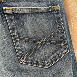 Armani Exchange J57 Ultra Low Rise Faded Wash Straight Leg Jeans, 6R thumbnail 7