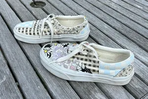 Vans‎ MEADOW PATCHWORK ERA SHOES Size woman’s 5.0 floral checkers spring summer thumbnail 1