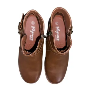 VEPOSE Brown Women's Ankle Boot With‎ Buckle Rubber Outsole 7.5 thumbnail 5