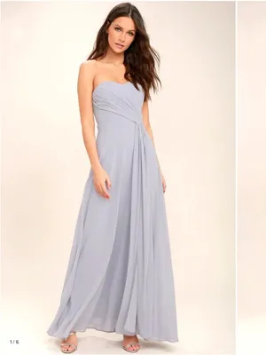 LULUS Elegant Prom Wedding Bridesmaid Sexy Flowy Romantic Sophisticated Maxi thumbnail 3