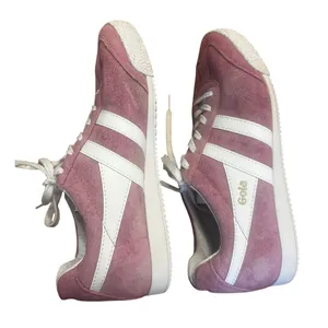 Gola Harrier Suede Sneakers Pink White Retro Trainers Women’s US 8 EU 39 thumbnail 5