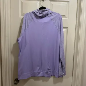 Old Navy cowl neck long sleeve active shirt light purple size XXL thumbnail 3