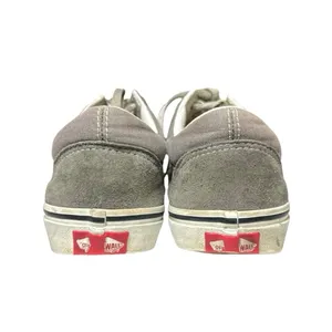 VANS Old Skool Womens Gray White Suede Lace Up Low Top Sneakers Shoes Sz M7 W8.5 thumbnail 3