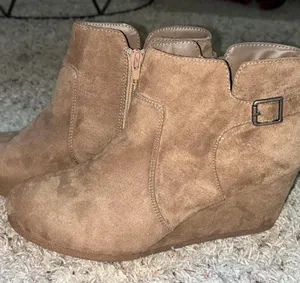 Suede ankle boots Brown Size 9 thumbnail 1