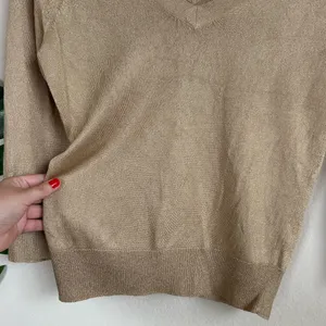Vintage Banana Republic Gold Knit Off the Shoulder Top thumbnail 4