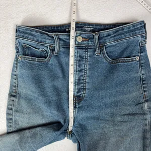 Old Navy Extra High Rise Kicker Bootcut Jeans Women's 8 Button Fly Western Y2K thumbnail 6